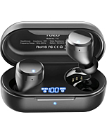 TOZO T12 Wireless Earbuds Bluetooth Headphones Premium Fidelity Sound Quality Wireless Charging Case Digital LED Intelligence Display IPX8 Waterproof Earphones Built-in Mic Headset for Sport