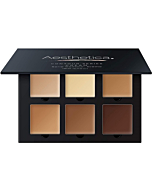 Aesthetica Cosmetics Cream Contour and Highlighting Makeup Kit - Contouring Foundation/Concealer Palette - Vegan & Cruelty Free - Step-by-Step Instructions Included