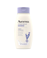 Aveeno Stress Relief Body Wash Calms & Relaxes with Lavender, chamomile & ylang ylang Lavender Scented 18 fl. Oz