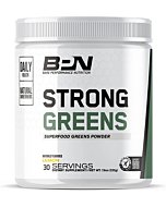 Bare Performance Nutrition, Strong Greens Superfood Powder, Antioxidants, Non-GMO, Gluten Free and No Artificial Sweeteners, Wheat Grass, Coconut Water, Turmeric and Monk Fruit (30 Servings, Lemon)