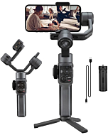 Zhiyun Smooth 5 Smartphone Gimbal Stabilizer for iPhone 13 Pro Max Mini 12 11 XS X XR 8 Professional 3-Axis Phone Gimbal Video Stabilizer with Face Object Tracking Timelapse