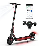 Hiboy KS4 Electric Scooter - Big Unique Display, 19 mph & 17 Mile Range, Upgraded 350W Motor, Honeycomb Tires, Rear Suspension, Safe And Foldable Commuting Electric Scooter for Adults with Dual Brakes