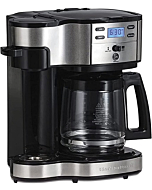 Hamilton Beach 2-Way Brewer Coffee Maker, Single-Serve and 12-Cup Pot, Black/Stainless Steel(49980A), Carafe