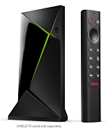 NVIDIA SHIELD Android TV Pro Streaming Media Player; 4K HDR movies, live sports, Dolby Vision-Atmos, AI-enhanced upscaling, GeForce NOW cloud gaming, Google Assistant Built-In, Works with Alexa