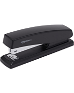 Amazon Basics Stapler with 1000 Staples, for Office or Desk, 10 Sheet Capacity, Non-Slip, Black