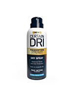 Certain Dri Prescription Strength Clinical Antiperspirant Deodorant Dry Spray for Men and Women (1pk), Fast Acting Protection from Excessive Sweating, 4.2 oz