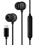 PALOVUE Lightning Headphones Earphones Earbuds Microphone Controller MFi Certified Compatible with iPhone 8 7 Plus iPhone 13 12 11 Pro Max X XS Max XR, Morflow-Black