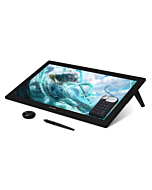 HUION Kamvas Pro 24 4K UHD Graphics Drawing Tablet with Full-Laminated Screen Anti-Glare Glass 140% sRGB - Battery-Free Stylus 8192 Pen Pressure and KD100 Wireless Express Key, 23.8 Inch Black