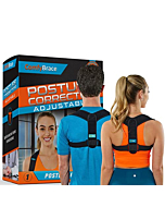 ComfyBrace Posture Corrector-Back Brace for Men and Women- Fully Adjustable Straightener for Mid, Upper Spine Support- Neck, Shoulder, Clavicle and Back Pain Relief-Breathable