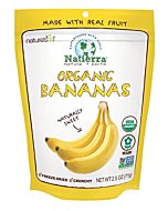 NATIERRA Nature's All Foods Organic Freeze-Dried Bananas | Non-GMO & Vegan | 2.5 Ounce