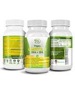 POTENT VEGAN OMEGA 3 Supplement: Better Than Fish Oil! Plant Based Water Extracted Algae Oil- DHA EPA DPA Fatty Acids- Non GMO- Improve Immune System, Joint, Heart, Skin & Brain Health- 2 Month Supply