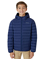 Eddie Bauer Kids' Jacket - CirrusLite Weather Resistant Insulated Quilted Bubble Puffer Coat for Boys and Girls (3-16), Size 14, Navy Blue