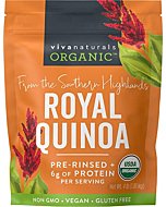 Organic Quinoa (4 lb) - Gluten Free and Vegan Complete Plant Protein, Easy to Use Source of Fiber and Iron, USDA Organic and Pre Washed, Non-GMO Whole Grain Rice and Pasta Substitute