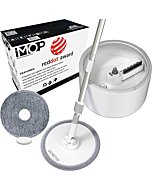 VENETIO iMOP Microfiber Spin Mop and Bucket Set with Patented Water Filtration System - Deep Self Cleaning/Dry/Wet All-in-One Lazy Floor Mop for Home Hardwood, Tile - Ideal for Pet Owners (2 Pads)