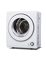 Euhomy 110V Portable Clothes Dryer 850W Compact Laundry Dryers 1.5 cu.ft Front Load Stainless Steel Electric Dryers Machine with Stainless Steel Tub for Apartment,RVs,Dorms,White Easy Control