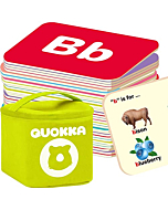 ABC Learning Flash Cards for Toddlers 2-4 Years - 120 Flashcards for Kids 1-2 in a Bag by QUOKKA - Alphabet Numbers Letters Preschool Activities Ages 4-8 Speech Therapy Toys 1-3-5 yo