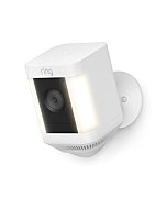 Ring Spotlight Cam Plus, Battery | Two-Way Talk, Color Night Vision, and Security Siren (2022 release) - White