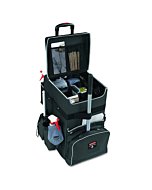 Rubbermaid Commercial Products-1902465 , Executive Quick Carts Mobile/Travel Office Cart for Housekeeper, Sales Rep, Medical Professionals, Home Healthcare, Teachers - Large, Dark Gray