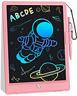 LCD Writing Tablet,10 Inch Drawing Tablet Kids Tablets Doodle Board Electronic Digital Drawing Board for Adults and Kids Ages 3+ (Pink)