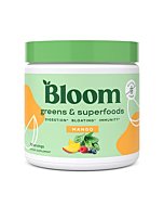 Bloom Nutrition Green Superfood | Super Greens Powder Juice & Smoothie Mix | Complete Whole Foods (Organic Spirulina, Chlorella, Wheat Grass), Probiotics, Digestive Enzymes, & Antioxidants (Mango)