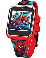 Accutime Kids Marvel Spider-Man Red Educational Learning Touchscreen Smart Watch Toy for Boys, Girls, Toddlers - Selfie Cam, Learning Games, Alarm, Calculator, Pedometer, and More (Model: SPD4588AZ)