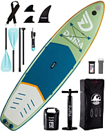 DAMA Inflatable Stand Up Paddle Board 11'*33'' *6'', Yoga Paddleboard, 11ft sup, Fishing Paddle Boards for Adults, Blow up sup, Standup sup w/ Camera Seat, 4 pcs Floating Kayak Paddle, Board Carrier