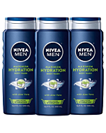 NIVEA MEN Maximum Hydration Body Wash, Aloe Vera Body Wash for Dry Skin,16.9 Fl Oz (Pack of 3)