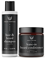 Beard Wash and Conditioner for Men - Beard Shampoo and Beard Conditioner for Men, Beard Shampoo and Conditioner for Fuller Hair - Beard Wash for Men Beard Shampoo for Men Beard Conditioner Kit for Men