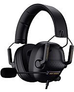 SENZER SG500 Surround Sound Pro Gaming Headset with Noise Cancelling Microphone - Detachable Memory Foam Ear Pads - Portable Foldable Headphones for PC, PS4, PS5, Xbox One, Switch