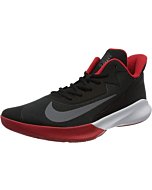 Nike Men's Basketball Shoe, Black Red White, 10