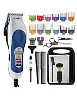 Wahl Clipper Color Pro Complete Haircutting Kit with Easy Color Coded Guide Combs - Electric Razor for Trimming & Grooming Men, Women, & Children - Model 79300-1001M