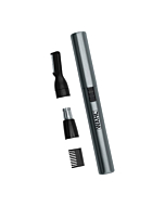 Wahl Micro Groomsman Personal Pen Trimmer & Detailer for Hygienic Grooming with Rinseable, Interchangeable Heads for Eyebrows, Neckline, Nose, Ears, & Other Detailing - 05640-600