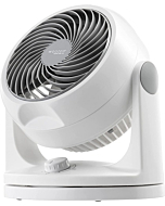 IRIS USA WOOZOO Oscillating Fan, Vortex Fan, Air Circulator, Desk Fan, Portable Fan, 3 Speed Settings, 6 Tilting Head Settings, 74ft Max Air Distance, Large, White