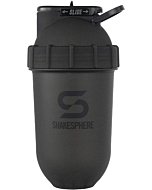 ShakeSphere Tumbler: Protein Shaker Bottle, 24oz ● Capsule Shape Mixing ● Easy Clean Up ● No Blending Ball or Whisk Needed ● BPA Free ● Mix & Drink Shakes, Smoothies, More (Matte Black)