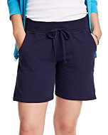 Hanes Women's Jersey Pocket Short with Outside Drawcord