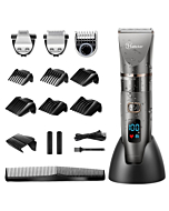 Hatteker Mens Beard Trimmer Cordless Hair Trimmer Hair Clipper Detail Trimmer 3 In 1 for Men Hair Cutting Kit Men's Grooming Kit Waterproof