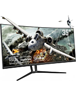 Fiodio 35” 180Hz Ultrawide QHD 3440 x 1440P Curved Gaming Monitor with 2xHDMI 2xDisplay Ports, PIP/PBP, Adjustable Tilt, sRGB 99%, 178° Wide-Viewing Eye Care, Home Office and Gaming (2022 Version)