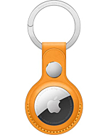 Apple AirTag Leather Key Ring - California Poppy