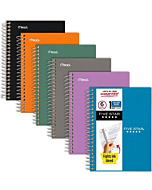 Five Star Personal Spiral Notebooks, 6 Pack, 1-Subject, College Ruled Paper, 7" x 4-3/8", Small Size, 100 Sheets, Assorted Colors (38028)