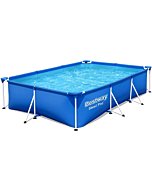 Bestway 56498E Steel Pro Above Ground, 118in x 79in x 26in | Rectangular Frame Pool Only, 118" x 79" x 26"