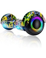 FLYING-ANT Hoverboard, 6.5 Inch Self Balancing Hoverboards with Bluetooth and Flashing LED Lights, Hover Board for Kids Teenagers