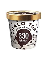 Halo Top Creamery, Cookies & Cream, 16 oz (Frozen)