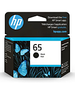 Original HP 65 Black Ink Cartridge | Works with HP AMP 100 Series, HP DeskJet 2600, 3700 Series, HP ENVY 5000 Series | Eligible for Instant Ink | N9K02AN