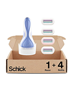 Schick Intuition Razors for Women Variety Pack | Includes: 1 Pure Nourishment Razor & 4 Intuition Razor Blades Refill