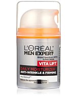 L'Oreal Men Expert Vitalift Anti-Wrinkle & Firming Face Moisturizer with SPF 15 and Pro-Retinol, Face Moisturizer for Men, Beard and Skincare for Men, 1.6 oz