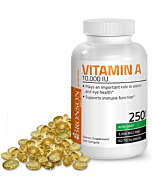 Bronson Vitamin A 10,000 IU Premium Non-GMO Formula Supports Healthy Vision & Immune System and Healthy Growth & Reproduction, 250 Softgels