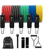 VEICK Resistance Bands Set,Exercise Bands,Workout Bands,Resistance Band with Handles for Men,Weights for Women at Home,Strength Training Equipment for Working Out