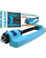 Aqua Joe SJI-OMS16 Indestructible Metal Base Oscillating Sprinkler with Adjustable Spray, 3600-Square Foot Coverage