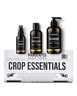 MANSCAPED™ Crop Essentials, Male Care Hygiene Bundle, Includes Crop Cleanser™ Invigorating Body Wash, Crop Preserver™ Moisturizing Ball Deodorant, Crop Reviver™ Body Toner and Disposable Shaving Mats