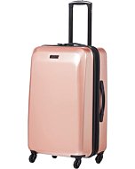 American Tourister Moonlight Hardside Expandable Luggage with Spinner Wheels, Rose Gold, Checked-Large 28-Inch